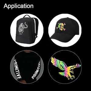 Hierro segmentado de plata amarillo <span class=keywords><strong>fluorescente</strong></span> personalizado en película de vinilo HTV vinilo de transferencia de calor reflectante para ropa - Product Image 5