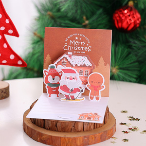 Tarjeta de Felicitación Navideña 3D, Deseos para el Día de Acción de Gracias, Regalo Escrito a Mano para Nochebuena, Tarjeta en Blanco - Product Image 6