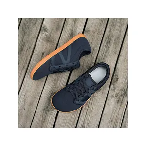 Vegan barefoot shoes soft rubber sole anti slip lightweight walking skateboarding running sneaker