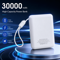 Batterie externe multifonctionnelle personnalisée portable 30000 mAh PD22.5W à charge rapide en promotion