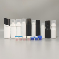 Yüksek kalite 50ml 75ml 100ml 120ml beyaz siyah HDPE plastik boş ayakkabı lehçe şişe sünger aplikatör için giyim ayakkabı özel