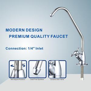 Hệ thống lọc nước uống dưới bồn rửa <span class=keywords><strong>3</strong></span> giai đoạn bao gồm bộ lọc thay thế 10 "<span class=keywords><strong>PP</strong></span> 5um khối carbon & Bộ lọc carbon nội tuyến - Product Image 4