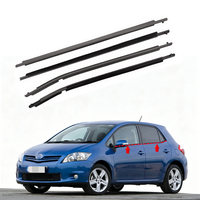 Kit de garnitures de vitres 4 pièces pour Toyota Corolla Auris 2007-2012 5 portes Hayon, joint de vitre, référence. 75720-02130 75740-02121