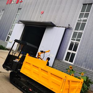 Распродажа, 0,8-тонный и 1-тонный мини-гусеничный Самосвал Yuchai, погрузчик с двигателем с сердечником и компонентами насоса, мини-самосвал для продажи - Product Image 4