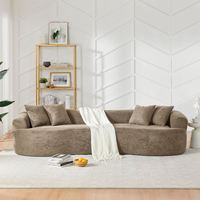 Canapé compact en tissu pour petit appartement, salon, matériau respirant, fabricant OEM direct
