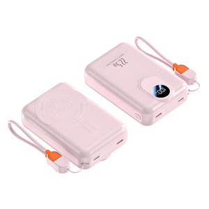 Power Bank Magnetico Wireless Portatile ad Alta Capacità 20000mAh, Caricatore PD20w a Ricarica Rapida con Cavo Integrato e Cordino <span class=keywords><strong>per</strong></span> <span class=keywords><strong>Smartphone</strong></span> - Product Image 4