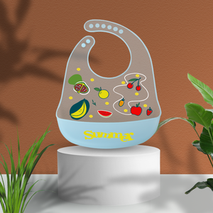 Bavoirs en silicone Aricare pour bébé, imperméables et doux, avec motif coloré sans BPA et anneau de dentition intégré – Offre spéciale - Product Image 6