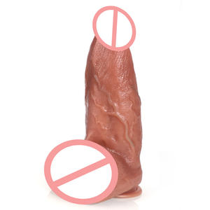 Büyük yumuşak gerçekçi silikon yapay penis elektrikli teleskopik titreşimli yapay penis vibratör kadınlar için yağ yapay penis seks oyuncakları - Product Image 6