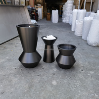 Pots de fleurs en acier inoxydable personnalisés en usine Pots de plantes d'extérieur de grande taille