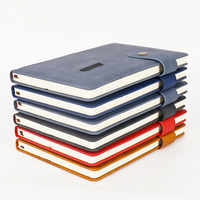 Carnet d'école A5 en cuir PU pas cher, vente en gros, journal ligné à couverture rigide personnalisable avec logo pour étudiant