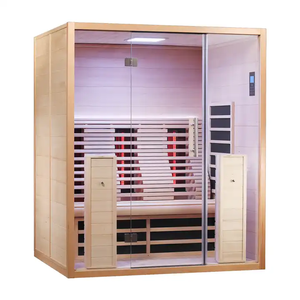 3 personas infrarrojo lejano interior tubo de cerámica sala de sauna Canadá Hemlock sala de sauna - Product Image 2