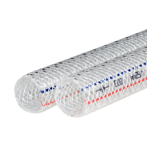 Transparent High Pressure Fiber PVC Spiral Steel Wire Reinforced Hose Braided Hoses Water PVC Pipe