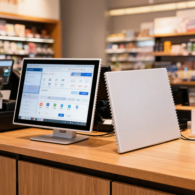 DM15F Capacitive Touch Screen POS All in One PC Industrial Embedded Touch Monitor for Supermarket Retail Cash Register Machine