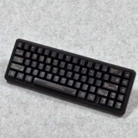Keycaps PBT Double-Shot Baroque Noir et Or, Sublimation par Teinture Personnalisée, Adaptation OEM, pour Switches Mécaniques Magnétiques, Fabriqué en Chine