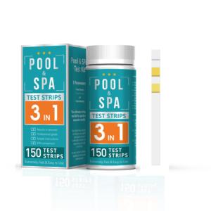 Test de bain à remous et de spa Brome Alcalinité totale pH Sans <span class=keywords><strong>chlore</strong></span> Dureté Eau Chimique Bandelettes de test à 3 voies - Product Image 4