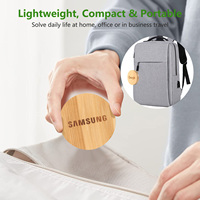 Câble de charge et de données multifonctionnel 6-en-1 en bambou avec logo personnalisé, type C, 60W, boîte de rangement, chargeur de téléphone, ensemble de câbles de données en bambou