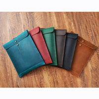 Crazy Horse peau de vache en cuir véritable A4 fichier sac portefeuille enveloppe porte-documents pour hommes femmes élégant porte-documents pour bureau