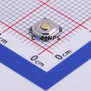 K2-1187UQ-A4SW-06 Tactile Switch SMD-4P,5.2x5.2mm Switch Single Pole Single Throw Round Button 2.5N Vertical Mount - Product Image 1