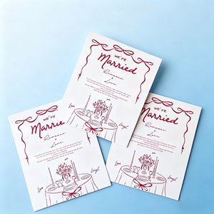 Set di Biglietti di Ringraziamento per Matrimonio, Biglietti di Auguri 'Siamo Sposati', Biglietti Vuoti per Messaggi per Ospiti e Bomboniere - Product Image 3