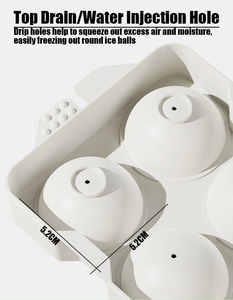 6 cái 52 Mét <span class=keywords><strong>Ice</strong></span> <span class=keywords><strong>Cube</strong></span> khay đá bóng khuôn cho kỳ nghỉ hè đồ uống bia nước thư giãn xuống cấp thực phẩm PP khuôn tùy chỉnh - Product Image 3