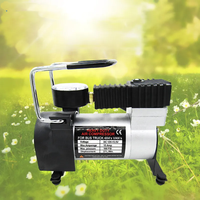 Prix d'usine Pompe à air pour pneus de voiture portable en plastique 12V avec manomètre numérique Moniteur de pression des pneus Mini compresseur d'air
