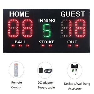 GANXIN LED Electronic Digital Baseball Scoreboard Softball Sports Training <strong>Match</strong> Practice Score Keeper Board With Remote - Product Image 5