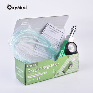 Ajustable portátil 0-15L Click Style regulador de oxígeno G5/8 CGA540 Conexión de lengüeta regulador de oxígeno médico - Product Image 1