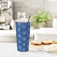 Gobelet isotherme de Noël de 20 oz avec couvercle, tasse à café de voyage à double paroi isolée sous vide pour boissons chaudes et froides