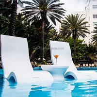 Moderner Outdoor-Fiberglas-Sonnenliegestuhl, nicht faltbar, vielseitig einsetzbar für Pool und Park, mit optionaler Farbe und Yuwei-Holzgehäuse