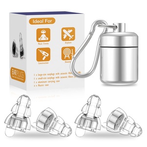 2 Pares de Tapones de Silicona para Oídos, con Cancelación de Ruido, Protección Auditiva, Alta Fidelidad, para Viajes y Música - Product Image 1