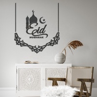Eid Al Adha comprimés acryliques Eid Mubarak ornement en bois 2023 Ramadan Kareem décoration pour la maison Islam décoration de fête musulmane cadeau