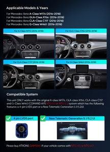 XTRONS สำหรับรถยนต์เมอร์เซเดส-เบนซ์ W176 X156 C117 W463 หน้าจอแอนดรอยด์ในรถยนต์ ความจุ 128GB รองรับ Carplay และ Android Auto รองรับ 4G LTE ทั่วโลก ขนาด 10.25 นิ้ว เครื่องเล่นในรถยนต์ วิทยุติดรถยนต์ - Product Image 3