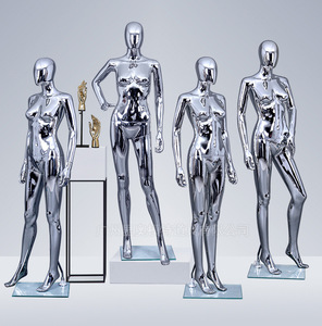 Mannequin <span class=keywords><strong>Femme</strong></span> Plaqué Or/Argent pour Robe <span class=keywords><strong>de</strong></span> Mariée et <span class=keywords><strong>de</strong></span> Soirée – Présentoir Complet - Product Image 1