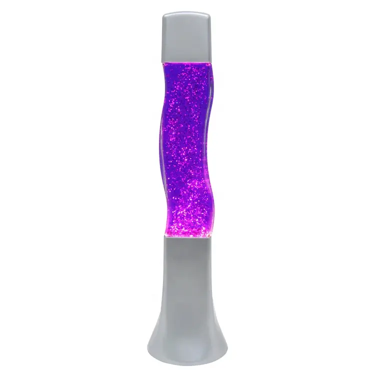 2020 새로운 레트로 프로모션 알루미늄 크리스마스 파티 장식 조명 밤 참신 그루비 반짝이 웨이브 용암 램프