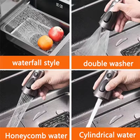 Cascade débit évier de cuisine capteur robinet tactile bol unique évier en acier inoxydable multifonction Commercial usage domestique Offre Spéciale