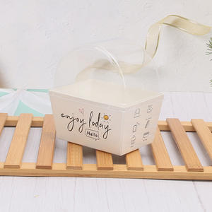 Sandwich-Verpackungsbox, Dicke Eier-Toast Burger Frühstücks- und Lunchbox mit Deckel, Transparente Back- und Gebäckverpackung - Product Image 6