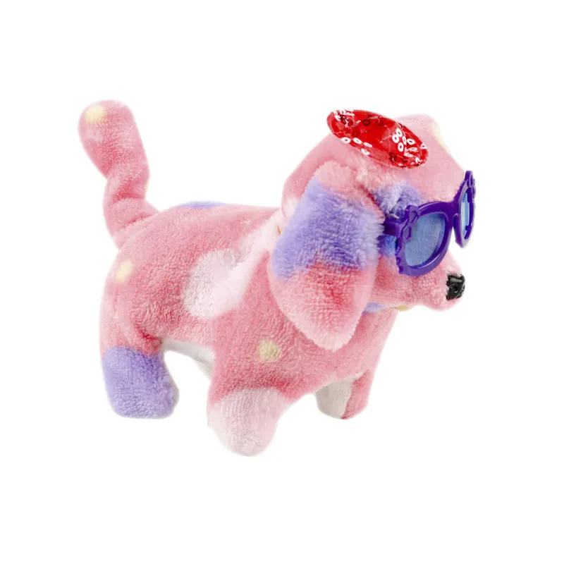 Mô Phỏng Âm Nhạc Vui Nhộn Nói Chuyện Điện Tử Plush Dog Thú Nhồi Bông Đi Bộ Đồ Chơi Chó Điện