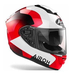Casco Integrale Airoh St501 Bianco Nero Rosso XS in Fibra Composita per Moto - Product Image 1