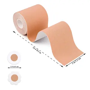 Hot Sale Boob Tape Breathable Breast Lifting Set With Waterproof And Hypoallergenic Nipple Cover Healthcare Supply