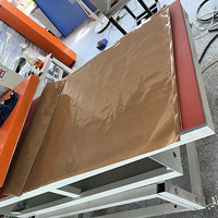 Feuille de tissu à hautes températures de tissu enduit par PTFE résistant à la chaleur remplaçable de pièce de rechange de transfert de chaleur pour la machine de presse de la chaleur