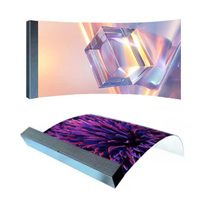 Film LED à haute transparence, directement de l'usine, flexible et souple pour la publicité sur vitrine commerciale
