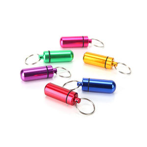 17*49mm regalo <span class=keywords><strong>Promo</strong></span> Logo stampa fondo piatto in alluminio impermeabile Mini pillola scatola di medicina porta contenitore contenitore capsula bottiglia - Product Image 4