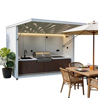 Maison conteneur extensible FS 20FT transformée en cuisine mobile avec électricité standard AU/US