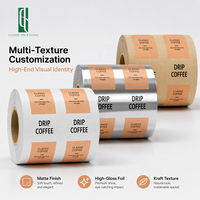 Sachets de café filtre personnalisés imprimés avec filtre haute barrière - Sachet de café à oreilles suspendues de qualité alimentaire pour torréfacteurs spécialisés 10g 12g