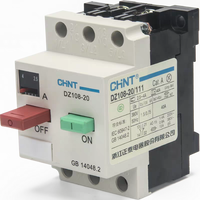 Disjoncteur électronique Chint DZ108-20 avec protection intégrée du moteur, triphasé 380V, monophasé 220V, capacité de coupure 4,5 kA
