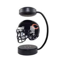 Support d'affichage LED rotatif à lévitation magnétique, rotation automatique, support flottant pour 32 mini-casques de football américain, sports