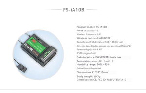 FlySky FS IA6 IA6B IA10B 2.4G 6CH AFHDS <b>RC</b> Receiver for Flysky FS-i10 FS-i6 FSI6 Transmitter <b>RC</b> Airplane <b>Drone</b> - Product Image 6