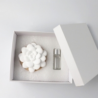 Diffuseur d'huiles essentielles en céramique parfumée, base bois, fleur en porcelaine, désodorisant d'ambiance pour la maison, en stock usine