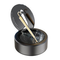 2023 populaire voiture parfum luxe Support Logo métal solaire petit parapluie doré voiture désodorisant