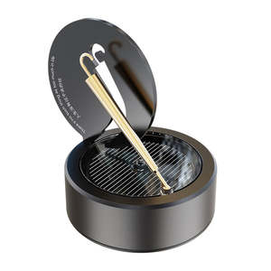 2023 populaire voiture parfum luxe Support Logo métal solaire petit parapluie <span class=keywords><strong>doré</strong></span> voiture désodorisant - Product Image 4